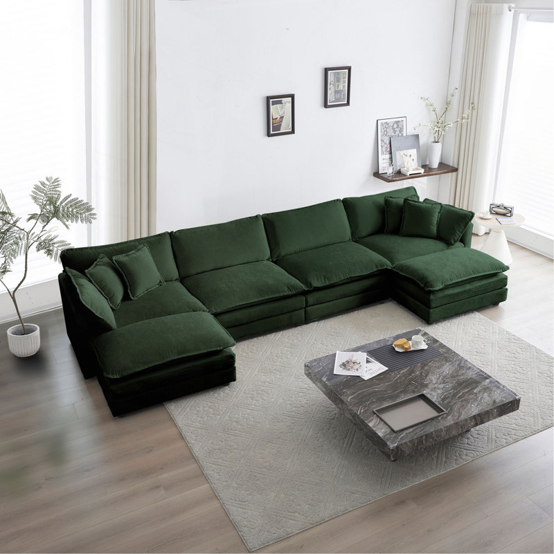 Canapé Comfort U, Vert