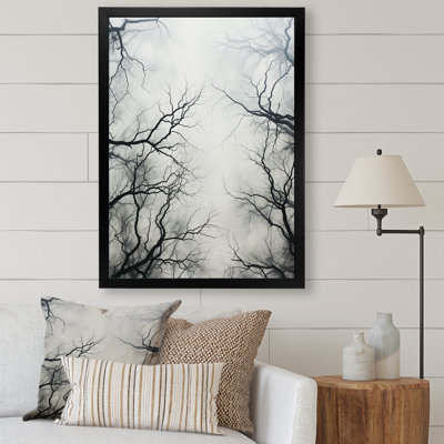 Monochromes de forêt mystique sur toile