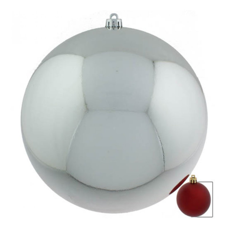 Bauble, Silver, 30cm Diameter