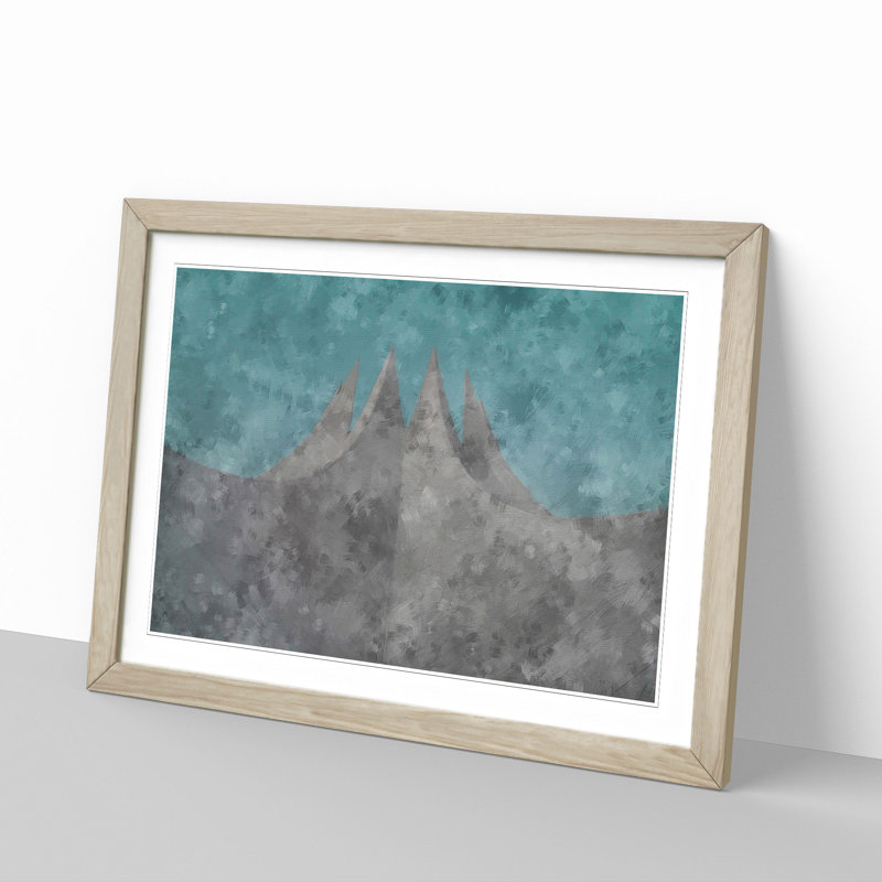Tempodrom in Berlin - Picture Frame Painting Print, Oak Framed, 62cm H x 87cm W x 2cm D