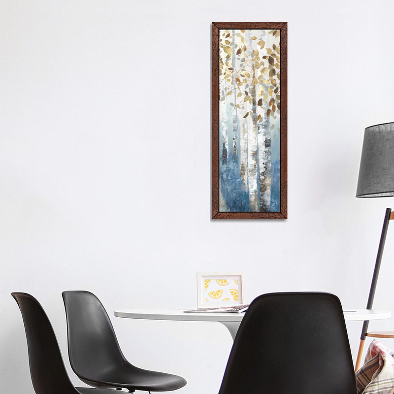 New Path IV by Allison Pearce - Painting on Canvas, Brown Framed, 121.92 cm H x 40.64 cm W