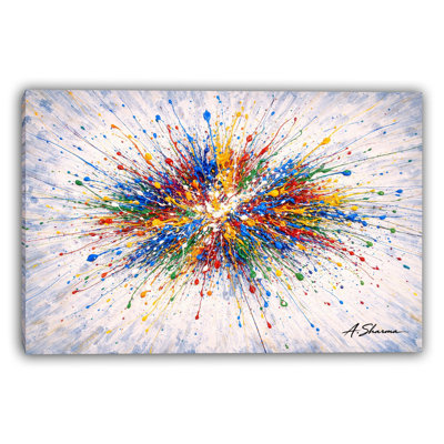 Prism Bloom Wrapped Canvas Wall Art