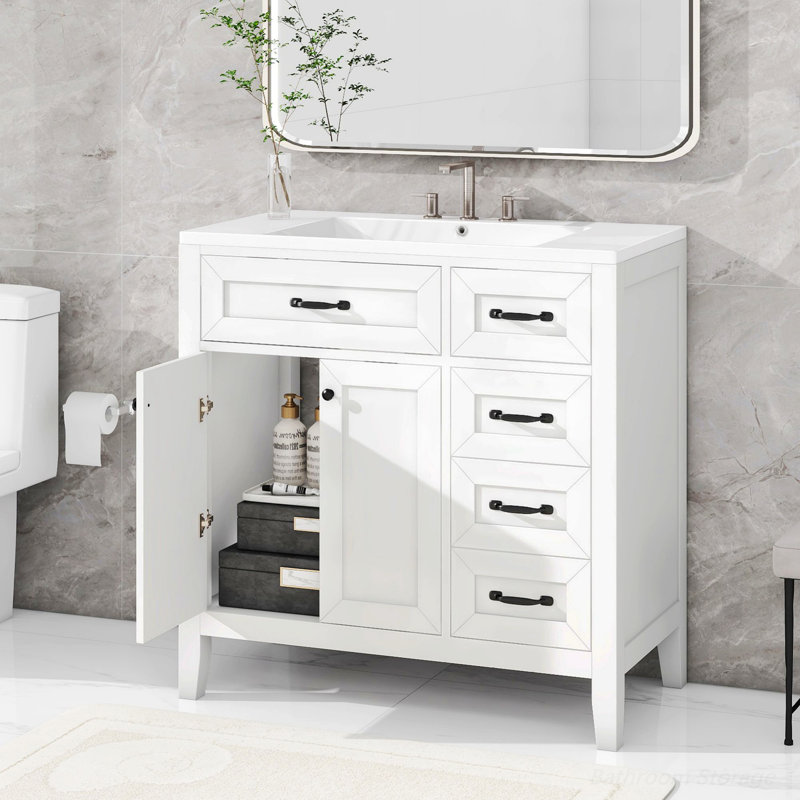 Ensemble de meuble-lavabo avec tiroirs