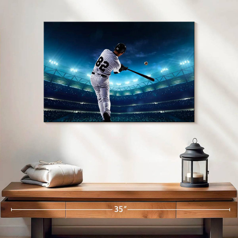 Joueur de baseball professionnel Sireci, H 16 po x l 24 po
