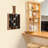 Wine Glass Display Stand Glass Rustic Glass Storage Shelf Organizer Wall Mounted Glass Holder Cabinet