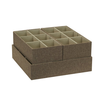 3‑Piece Drawer Organizer Starter Set in Customizable Inserts of Large and Small Trays