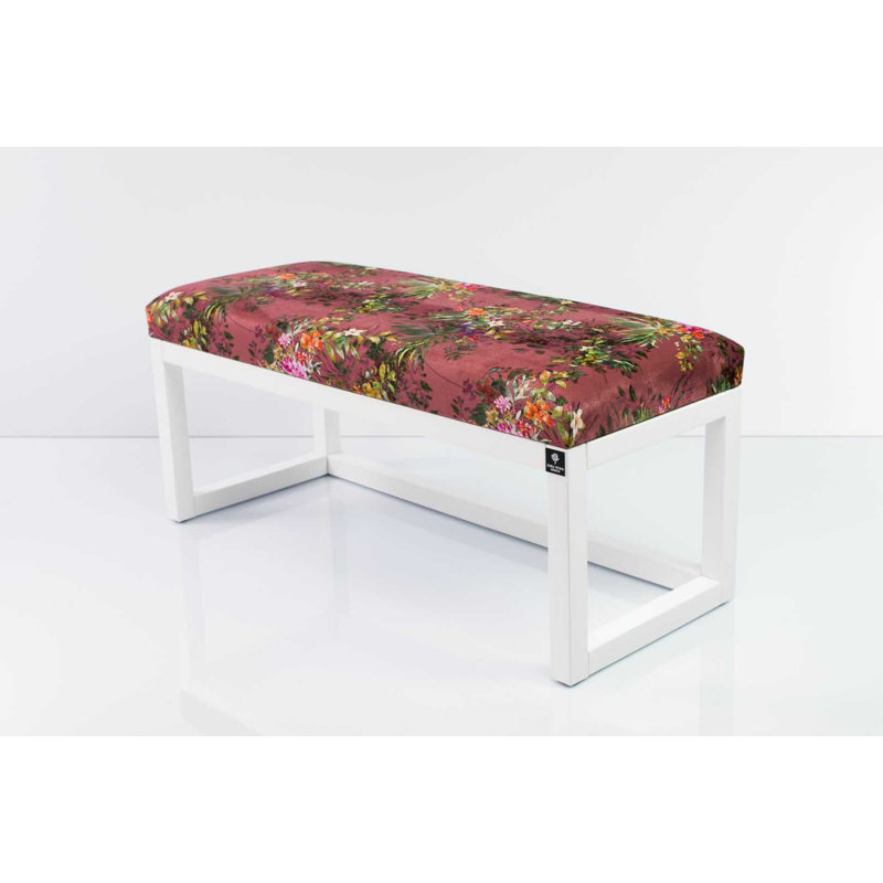 Velvet Upholstered Bench, Paradis01, 40cm H x 125cm W x 35cm D
