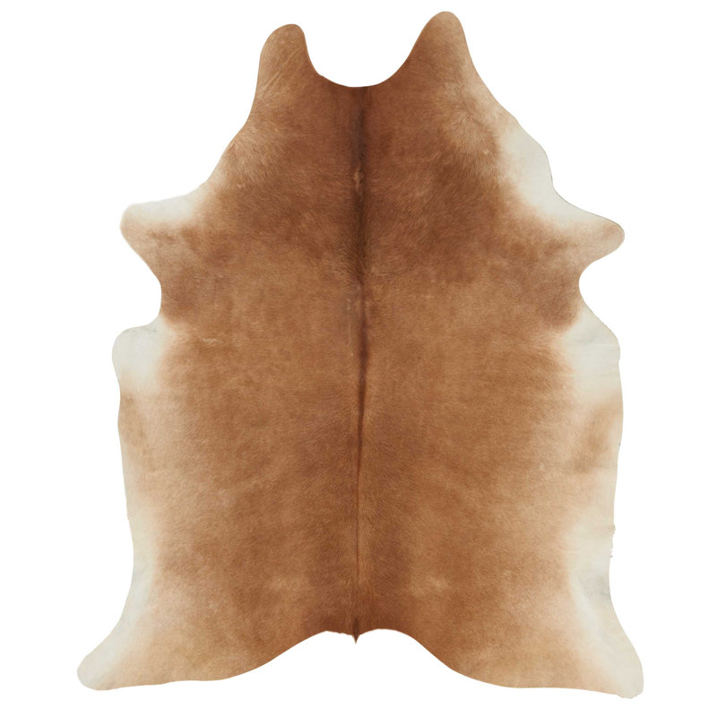 Tapis en cuir brun