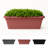 Vaneka 18-in Width Plastic Fluted Window Box Planter With Saucer Tray-1065338177
