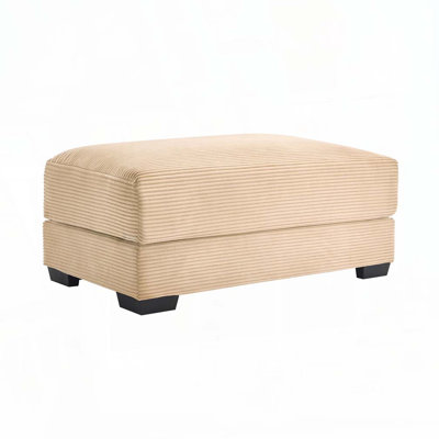 Corduroy Fabric Ottoman by Latitude Run