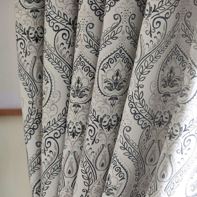 Apolinaras Victoria Ring Top Eyelet Curtains, Silver, 168cm Width x 137cm Drop