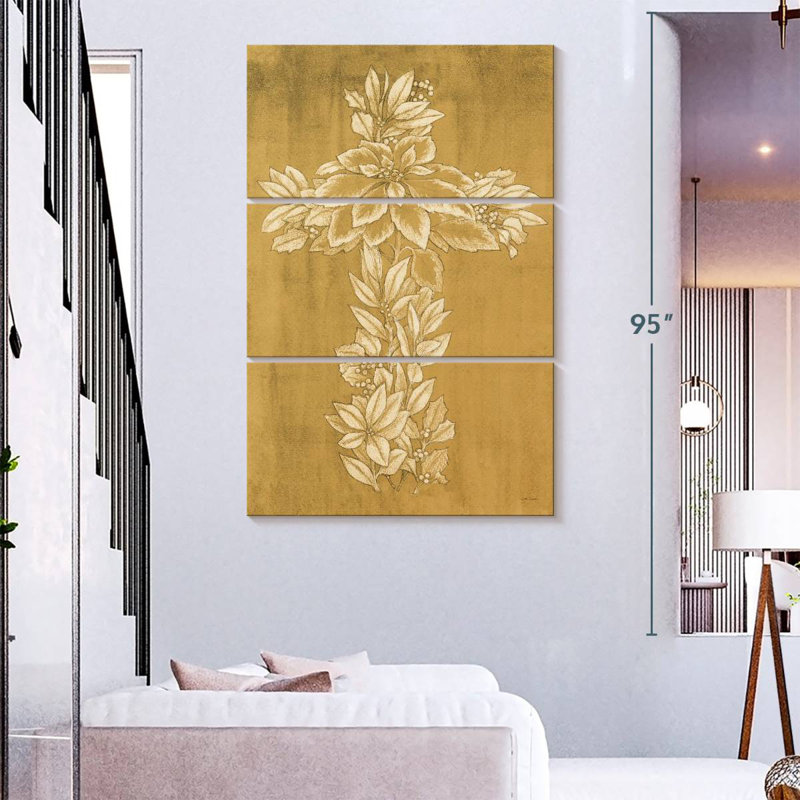 Adella Holiday Cross I, H 74 po x l 48 po