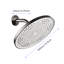 Pomme de douche haute - moderne luxueux, pluie, laiton, assemblage en 1 minute, bronze industriel moderne, ajustement, design