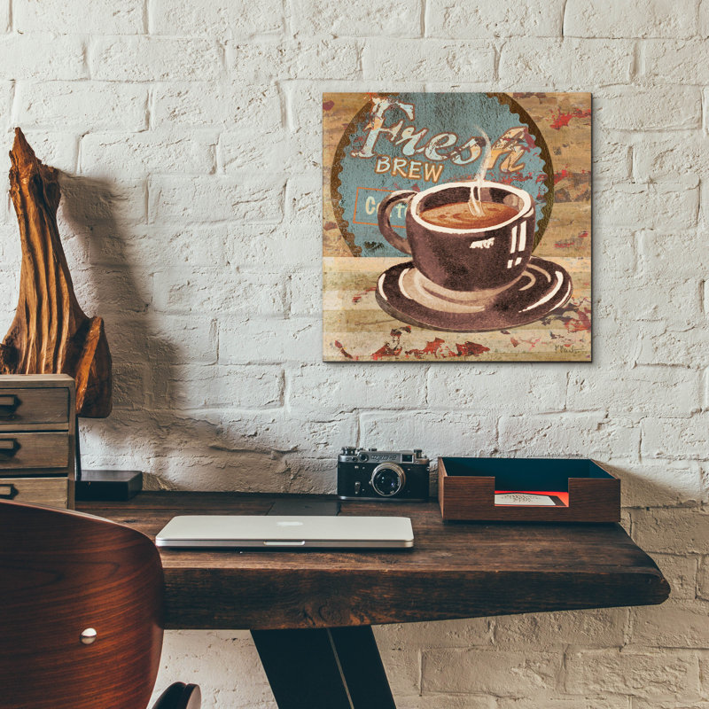 «Coffee Brew Sign I» par Paul Brent, H 12 po x l 12 po x P 0,13 po