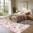 Area Rugs Washable Scalloped Butterfly Area Non-Slip,Mark Resistant,Collapsible,Accent Carpet for Living Room,Bedroom,Nursery,Dining Room,Office-99029288-99029293