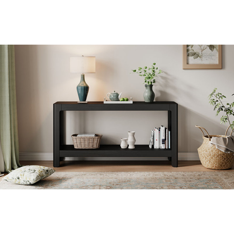 Console Mirod Modern Farmhouse, Noir