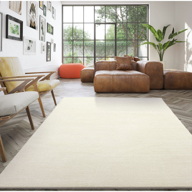 Peasely Cream Rug, Rectangle 160 x 230cm