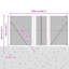 150 cm H x 2500 cm W Steel Border Fencing