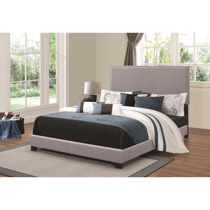 Cialan Upholstered Standard Bed, Full/Double, Ivory
