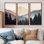 «Morning Mist On The Mountain Horizons», ensemble de reproduction d'art mural