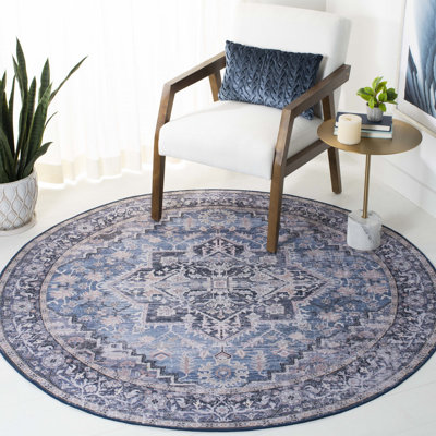 Tapis oriental bleu / gris czarnetzki