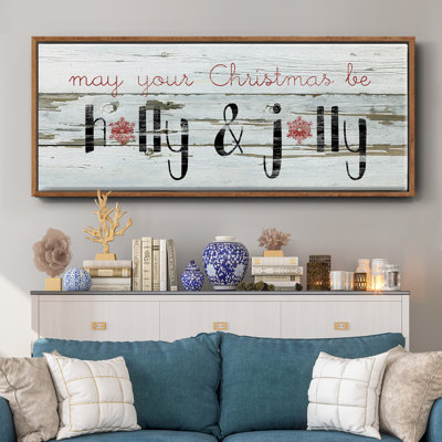 Holly & Jolly - toile encadrée