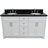Swithun 61'' Double Bathroom Vanity with Granite Top