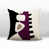 Mauve / noir / blanc cassé abstrait