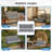  Outdoor Cushion Set with Backrest for Patio Swing and Bench-1997944499-1997944454