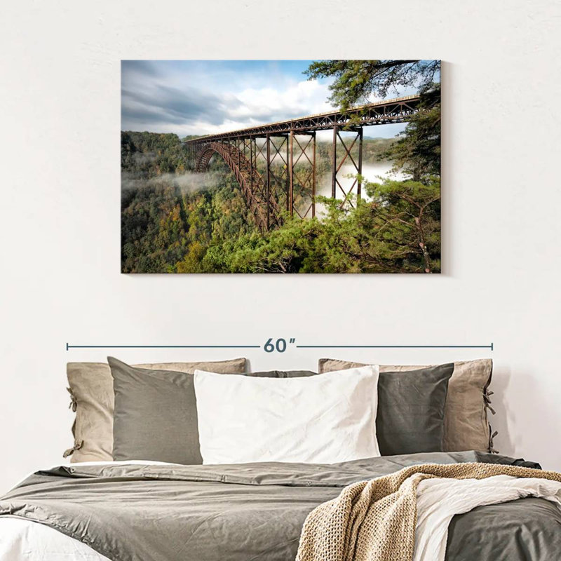 Pont brumeux de New River Gorge, H 30 po x l 45 po