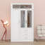 Armoire penderie avec 3 tiroirs à DEL