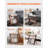 Rattan Coffee Table Z-Shaped Rattan Coffee Table 1-Tier for Living Room
