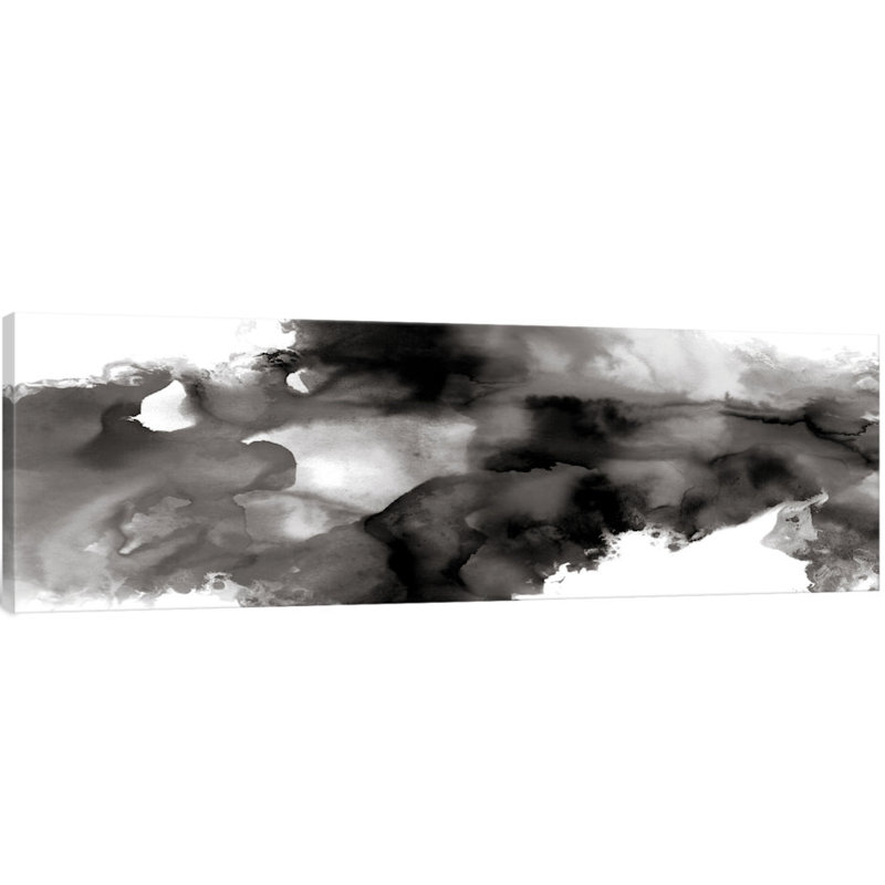 Mouvement noir par Daniela Hudson - impression sur toile, H 26 po x l 40 po x P 1,5 po