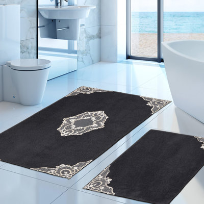 Hardesty 2 Piece Bath Mat Set