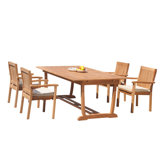 Mas Outdoor 5 - Piece Teak Dining Set