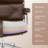 Mid Back Brown Genuine Leather Swivel Office Chair With Aluminum Base-1408023181