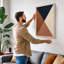 Pinwheel Geometric - Wrapped Canvas-1886224423-1886224429