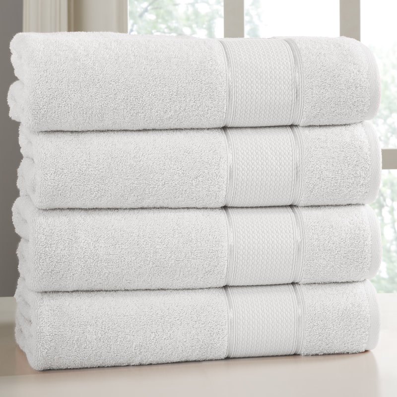 Modern Threads 4-Pack SpunLoft™ Bath Sheet Set, White