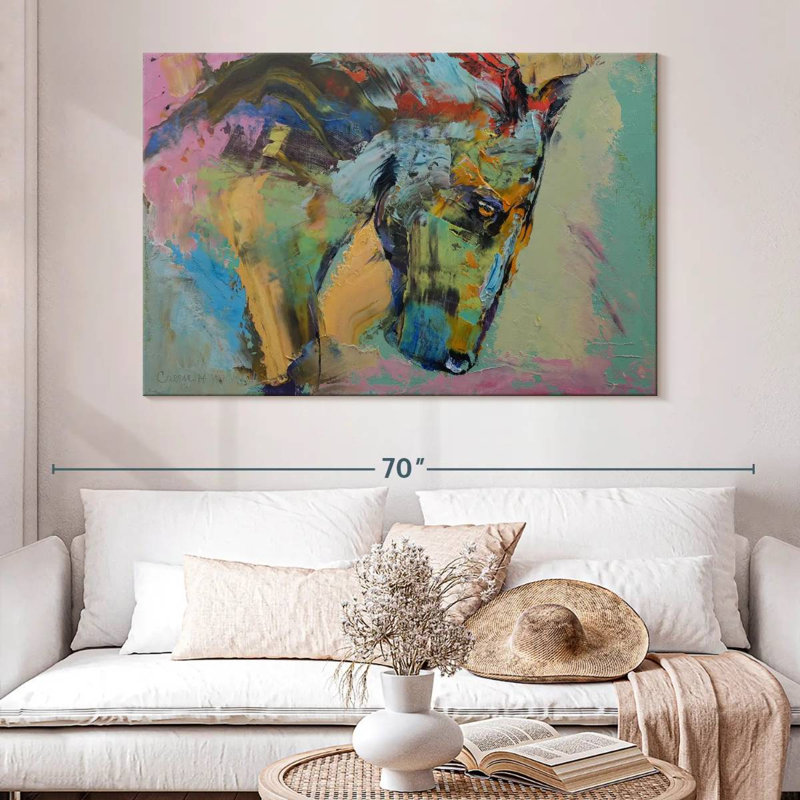 Bramter Painterly Horse, H 34 po x l 51 po