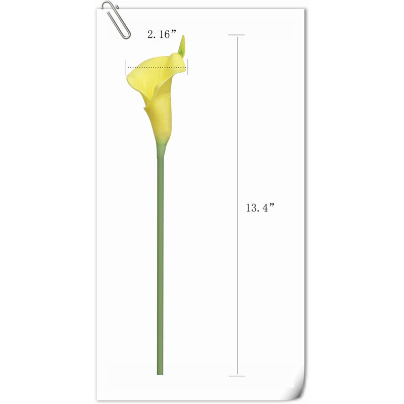 Arrangement Lillies, Jaune, H 14,29 po x l 5,71 po x P 2,28 po