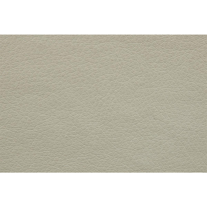 Canapé modulaire en L en cuir synthétique avec appuis-tête rabattables, gris clair