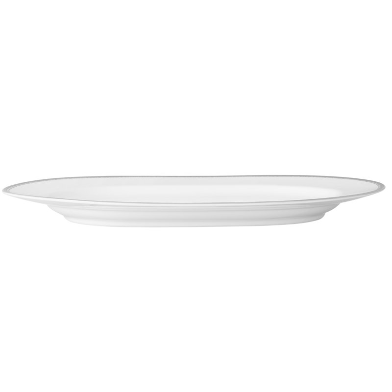 Plat ovale Noritake Whiteridge Platinum