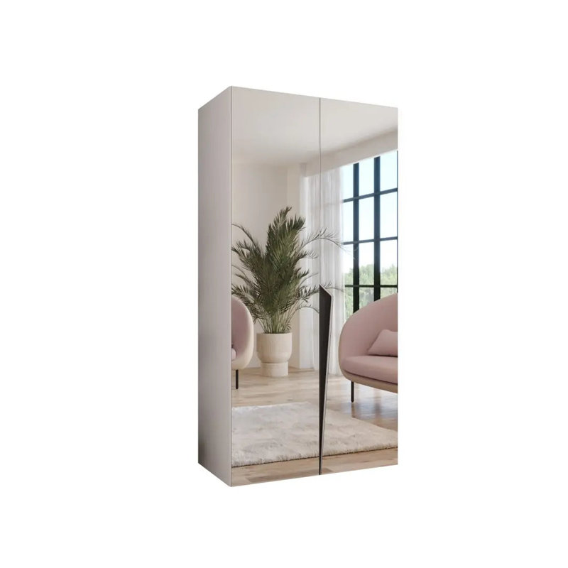 Manufactured Wood Wardrobe, White