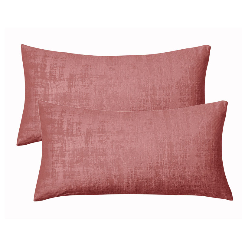 Withered Rose Polyester Lumbar Pillow Set