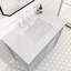Ensemble de meuble-lavabo autoportant 36 po Alexxis gris Empire avec plateau en marbre de Carrare-271474675