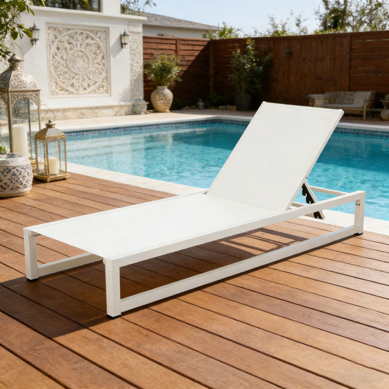 CHAISE LUNGE, 1, Blanc
