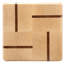Maple and Lace Wood Coasters End Grain with Base