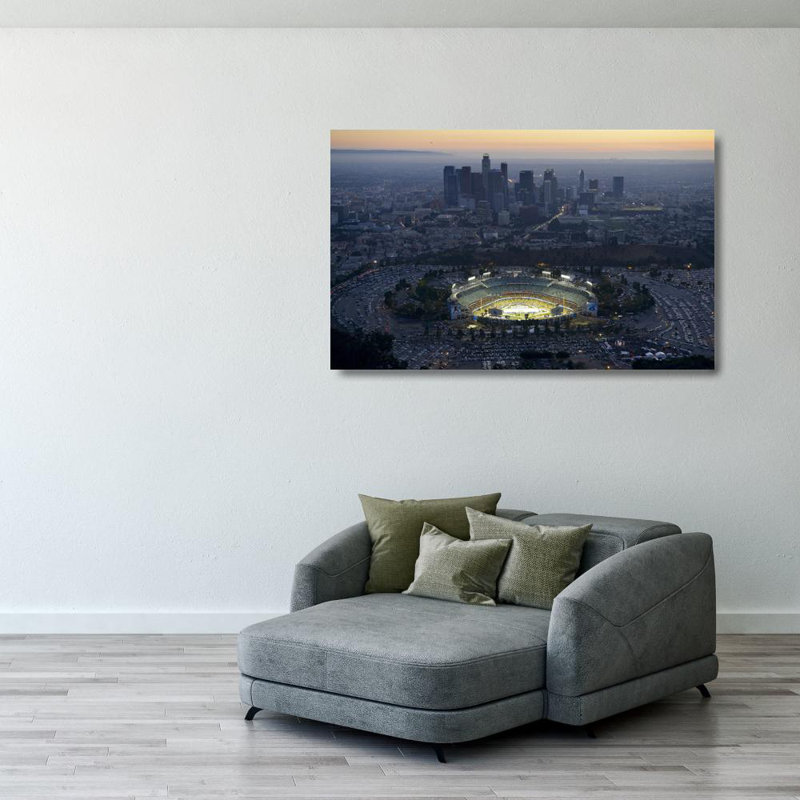 Dodger Stadium, 25" H x 40" W