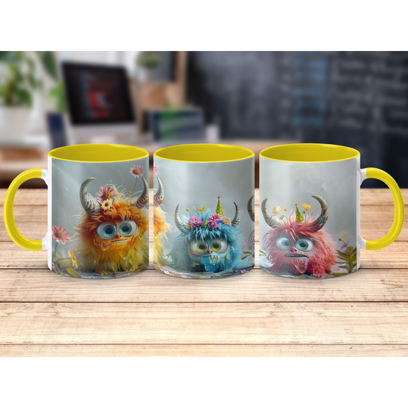 Ceramic Coffee Mug, Yellow