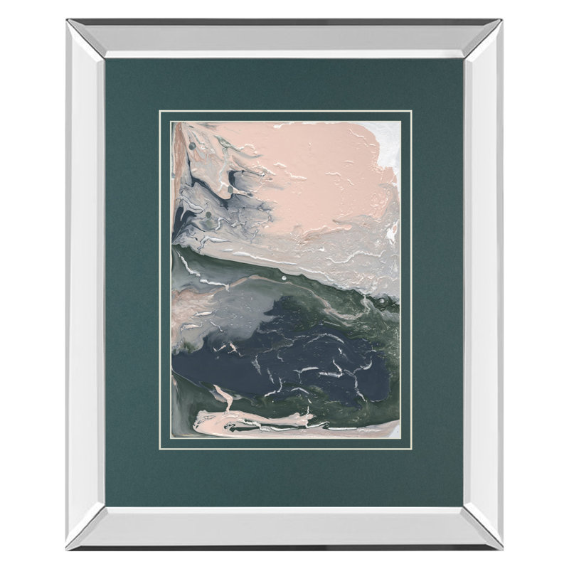 Art mural Sage Whisper - 34 po x 40 po - Cadre en miroir